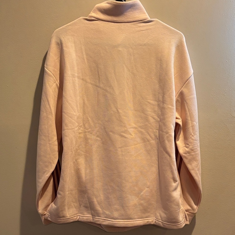 Adidas Light Pink Quarter-Zip Sweatshirt - Picture 6 of 6